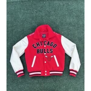Ultra Game Chicago Bulls Varsity Jacket Men's XS With Measurements